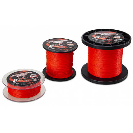 Uni Cat Šňůra 8 X Vencata Red 1m 0,60mm