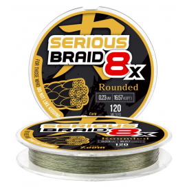 Pletená šňůra Serious 8X Braided Line -  zelená/120 m/0,17 m/10,67 kg