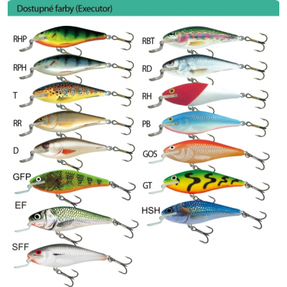 Salmo rybářské woblery executor IEX 9SR barva HSH Salmo rybářské woblery executor IEX 9SR barva HSH
