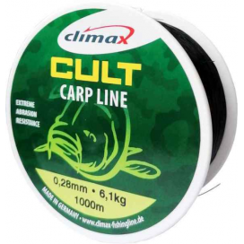 Climax silon Cult Carp line - černý 1000m Průměr: 0,25mm nosnost: 5,0kg