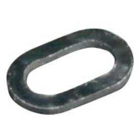 Mikado Kroužky Ovál 4.5mm Černý Matný 25 Ks