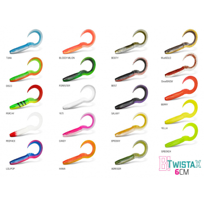 Umělá nástraha Delphin TwistaX Eeltail UVs / 5ks 6cm/TUNA