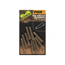 Fox Převleky Edges Camo Silk Lead Clip Tail Rubbers 10 ks Velikost 10