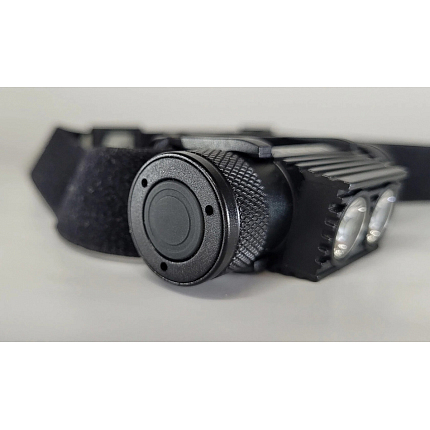 Katran Čelová Dobíjecí Svítilna Headlamp W/B 460 PRO - Double Click modrá a bílá LED + box + náhradní baterie zdarma NEW