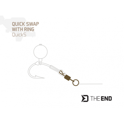 Delphin Rychlovýměnný Obratlík s Kroužkem TheEND QuickS #4 10 ks