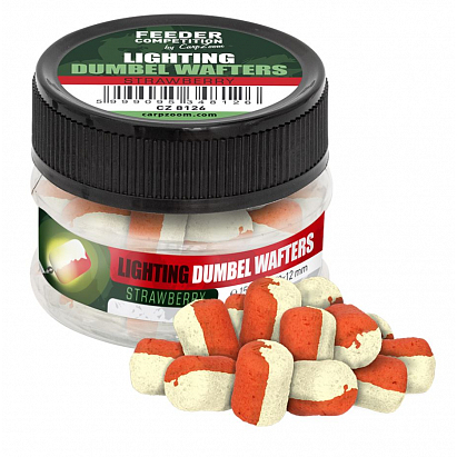 Lighting Dumbel Wafters - 15 g/8x12 mm/Jahoda