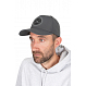 Faded Print Cap - Dark Grey