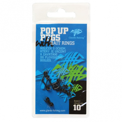 Giants Fishing Kolíček s očkem Pop Up Pegs with Bait Rings (10ks)
