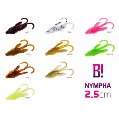 Delphin Gumová Nástraha Bomb Nympha 10ks 2,5cm/NEON