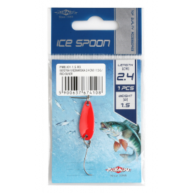 Mikado Třpytka Mini Spoon 2.4cm/2.5g Červená Stříbrná 1 Ks
