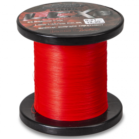 Iron Claw šňůra LCX8 1500m 0,21mm červená