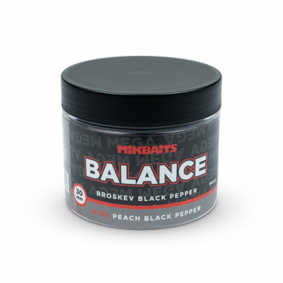 Mikbaits Mega Balance 300ml BigB Broskev Pepř 30mm Mikbaits Mega Balance 300ml BigB Broskev Pepř 30mm