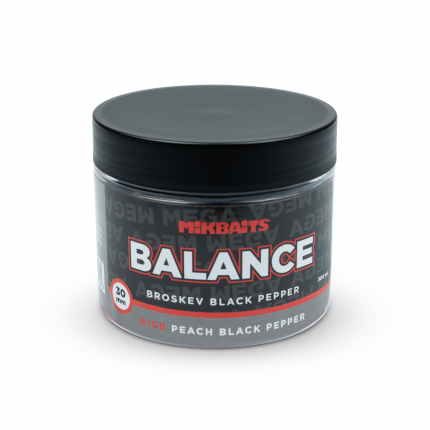 Mikbaits Mega Balance 300ml BigB Broskev Pepř 30mm