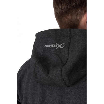 Matrix Mikina Zipped Hoody Charcoal Marl