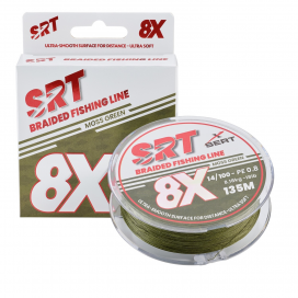 Sert splétaná šnůra 4X SRT Moss Green 135M|0,10mm/5.45kg Sert splétaná šnůra 4X SRT Moss Green 135M|0,10mm/5.45kg
