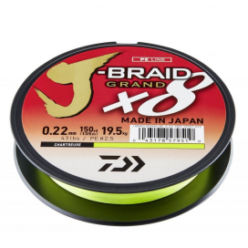 Daiwa Splétaná Šňůra J-Braid Chartreuse 150 m 0,16mm Daiwa Splétaná Šňůra J-Braid Chartreuse 150 m 0,16mm