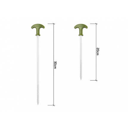 Delphin Sada Kolíků S Kladivem FIXT C2G 10 ks 30cm