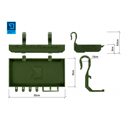 Delphin Univerzální Polička Na Stojany ShelfPod Camo