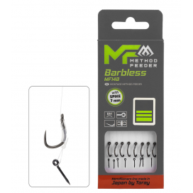 Mikado Mf Rig Mf14 With Spike Barbless Hooks No 14 / Monoline 0.18mm/10cm 8 Pcs.