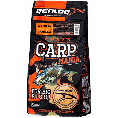 Genlog Krmítková Směs CARP MANIA Vanilka 1kg Genlog Krmítková Směs CARP MANIA Vanilka 1kg