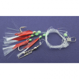 Mistrall systém pro lov sleďů 0,60mm velikost háčku 1 červeno-bílá