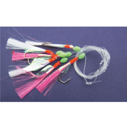 Mistrall systém pro lov makrel 0,60mm velikost háčku 3/0 růžovo-bílá Mistrall systém pro lov makrel 0,60mm velikost háčku 3/0 růžovo-bílá