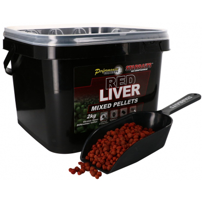Starbaits Pelety Red Liver Mixed Pellets 2kg Starbaits Pelety Red Liver Mixed Pellets 2kg
