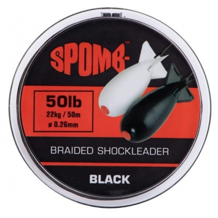Spomb Splétaná Šňůra Braided Leader Black 50 m - 0,26 mm - 22 kg