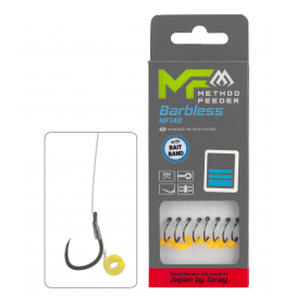 Mikado Návazec Mf Mf14 S Gumkou Háček Bez Protihrotu 14 / Vlasec: 0.18mm/10cm 8 Ks