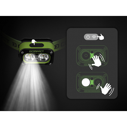 Delphin Nabíjecí Čelovka Compact 3W 120lm 1200mAh