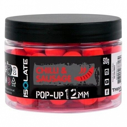 Shimano Plovoucí Boilie Isolate Pop-Up Chilli Sausage Fluo Red
