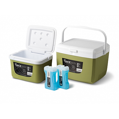 Delphin Set Chladících Boxů TwiceBOX 2v1 - 5l+3l 2x400ml