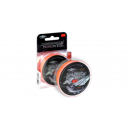Mikado Pletená Šňůra Nihonto Fine Braid 15m Fluo oranžová 