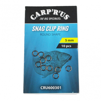 Carp´R´Us Kroužky Snag Clip Rings 5mm, 10ks Carp´R´Us Kroužky Snag Clip Rings 5mm, 10ks