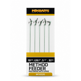 Method Feeder návazce - Návazce č.10 z pletené šňůrky s hrotem 5ks