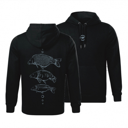 Giants fishing Giants Fishing Mikina pánská černá Tři kapři|vel. S Giants fishing Giants Fishing Mikina pánská černá Tři kapři|vel. S