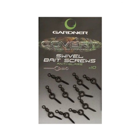 Gardner Kolíček s obratlíkem Covert Swivel Bait Screws Anti Glare 10ks - Mini (5mm)