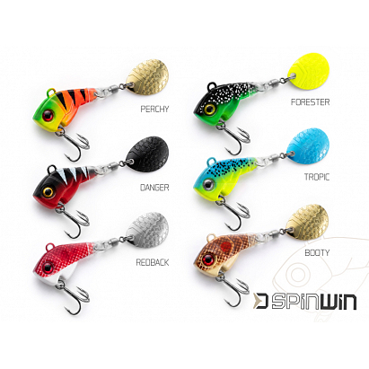 Vibrační nástraha Delphin SpinWIN - 12g/PERCHY