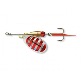 Cormoran rotační třpytka Bullet Spinner 4 silver red striped 12,5g