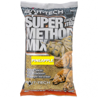 Bait-Tech krmítková směs Super Method Mix Pineapple 2 kg Bait-Tech krmítková směs Super Method Mix Pineapple 2 kg