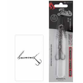 Mikado Dozbrojka Z Krętlików Jaws Evo Stinger Xl 30kg Kotwica Nr 1/0 Op.2szt.