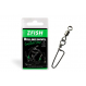 Zfish Obratlík s Karabinou Rolling Swivel & Coastlock Snap 10 ks 12/18Kg