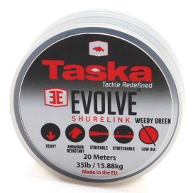 Taska Evolve - Shurelink komb. návazcový materiál zelený 20m 20lb Taska Evolve - Shurelink komb. návazcový materiál zelený 20m 20lb