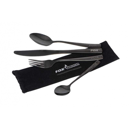 Fox Sada Příborů Black Stainless Cutlery Set