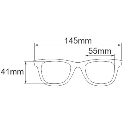 Mistrall Brýle Polarizační Černé s Modročervenými Obroučky