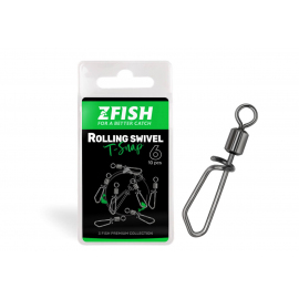 Zfish Obratlík s Karabinkou Rolling Swivel With T Snap 10 ks