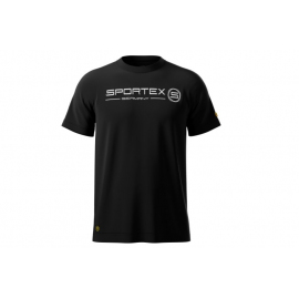 Sportex rybářské tričko T-Shirt černé s logem Velikost: M