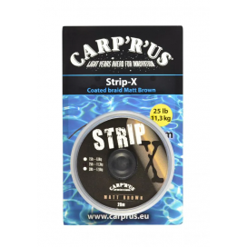 Carp´R´Us Potahovaná šňůrka Strip-X Matt Brown 20m