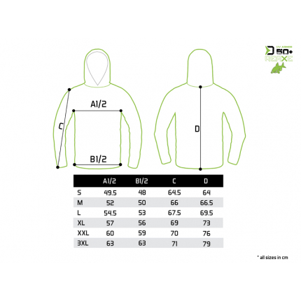 Delphin Tričko S Kapucí UV Armor 50+ Reaxe