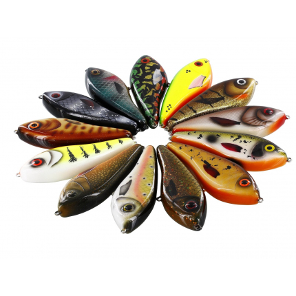 Westin Wobler Swim Glidebait Sinking 12 cm 58 g 3D Amber Perch